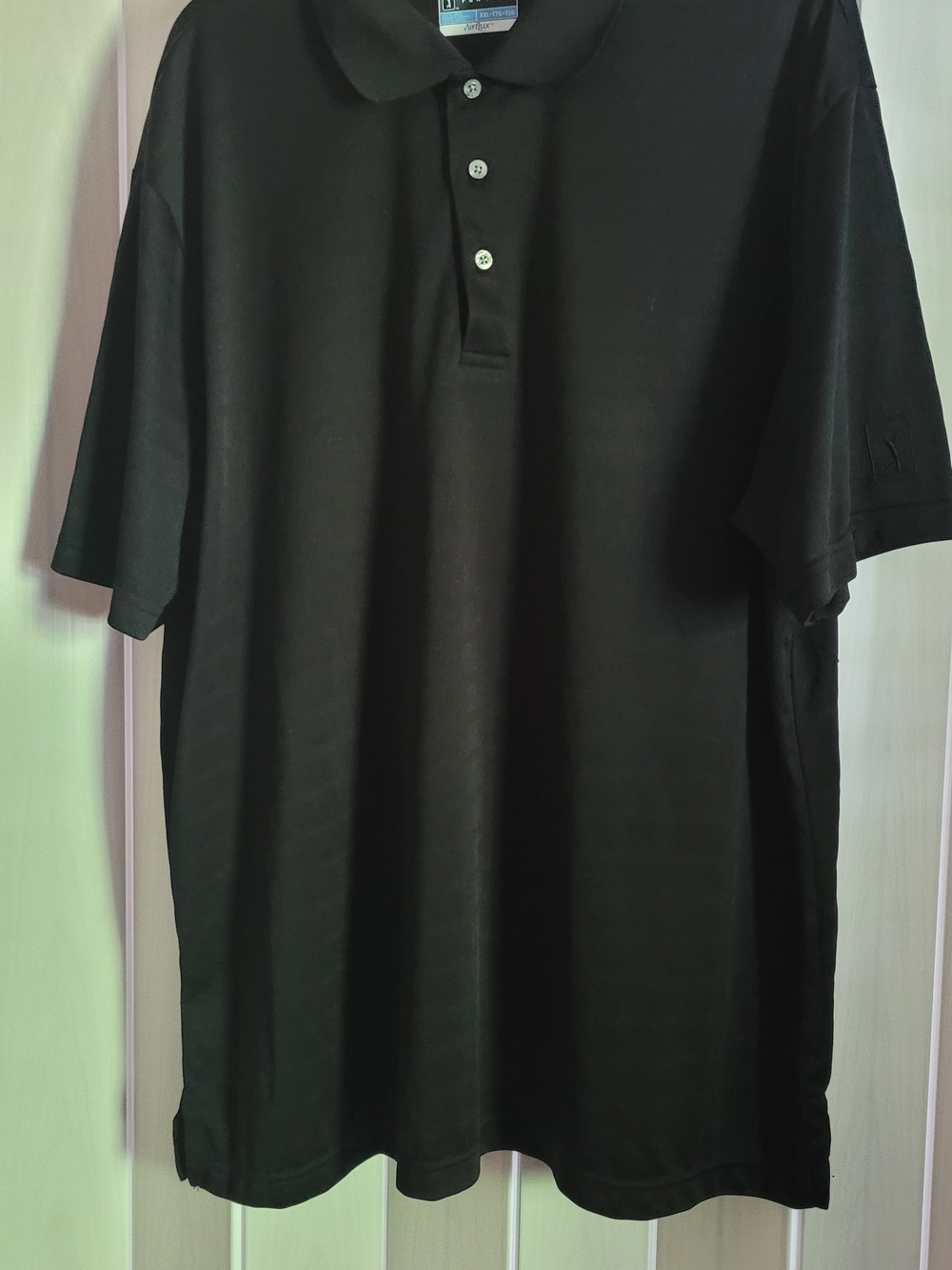 PGA Tour Black Short-Sleeve Polo Shirt